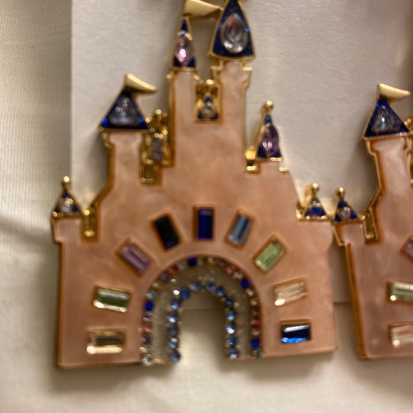 Disney Baublebar Cinderella Castle Earrings 50th - Picture 2 of 4